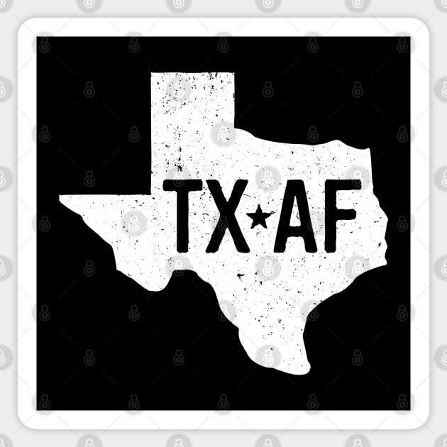 Texas AF (Distressed) Sticker by Texx